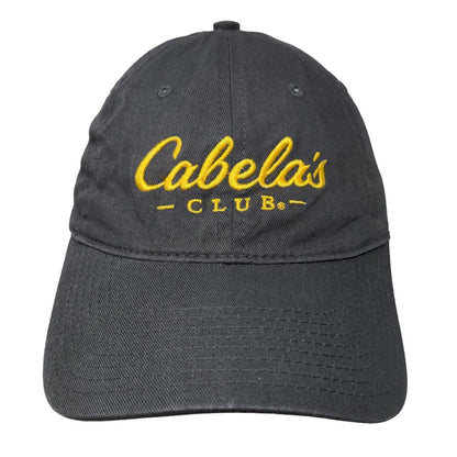 Cabela's Club Slideback Hat Gray OSFM Embroidered 6 Panel Vent Holes