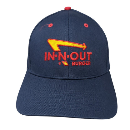 In-N-Out Burger Fitted Hat Blue Large/XL Embroidered Stretch 6 Panel