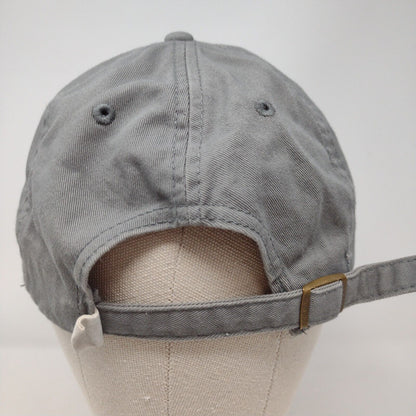 Life Is Good Mountains Chill Slideback Hat Gray OSFA Solid Embroidered