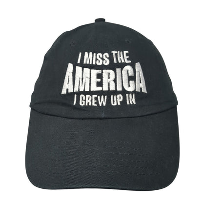I Miss The America I Grew Up In Slideback Hat Black One Size Adjustable