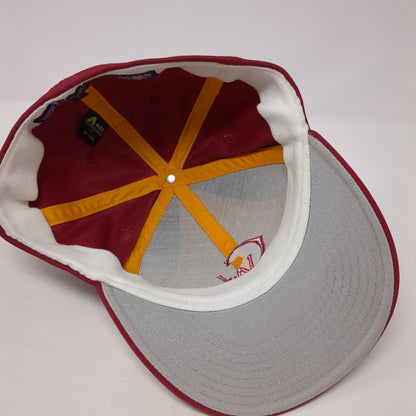 CW Fitted Hat Red Large A-Flex Embroidered 6 Panel Gametek The Game Pro