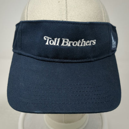 Toll Brothers Blue Visor Hat One Size Idaho Team 208 Cotton Strapback Adjustable