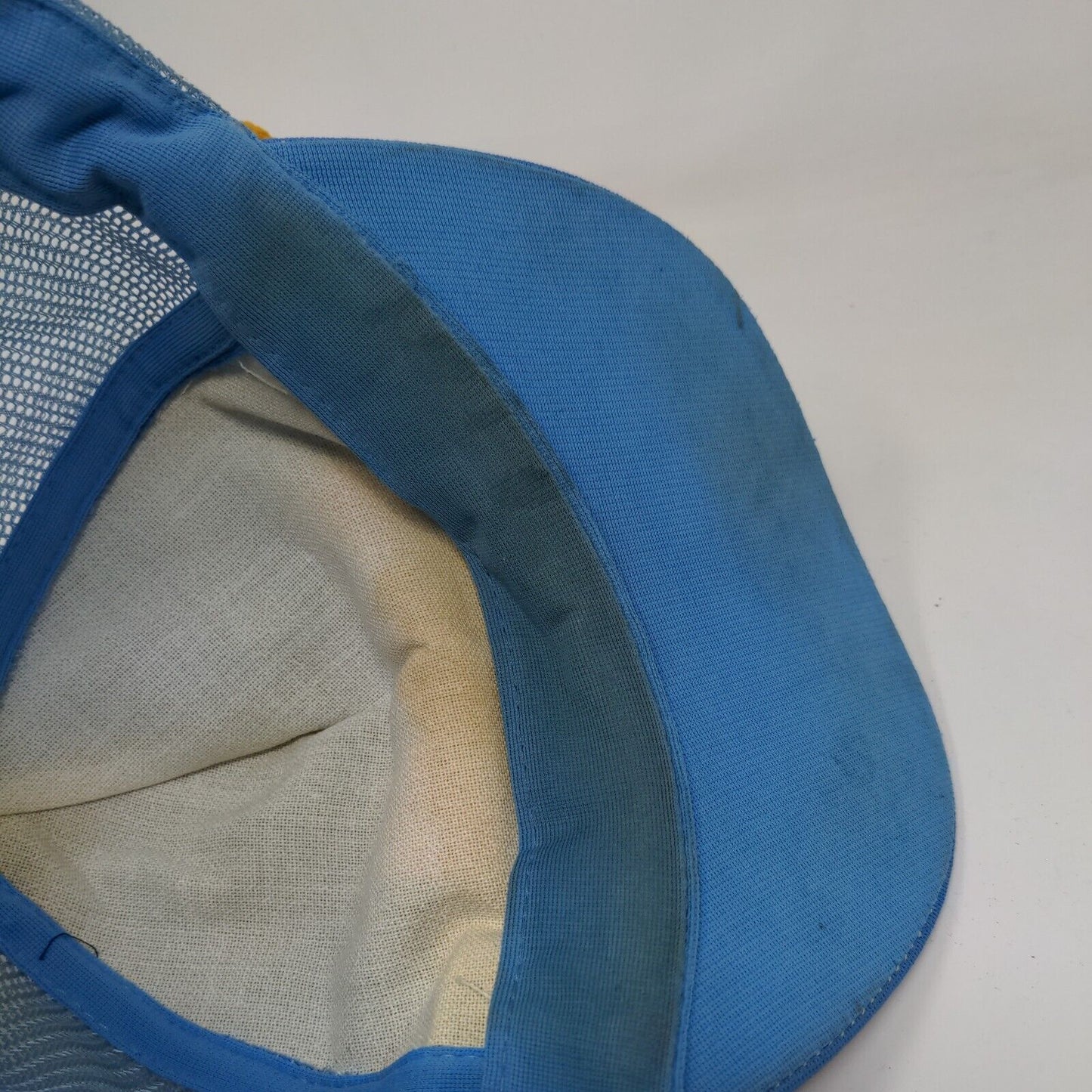 Kauai Snapback Mesh Back Rope Trucker Hat Blue One Size Scrambled Eggs