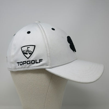Black Clover Baseball Cap White M Topgolf Live Lucky Clover Fitted Logo Hat