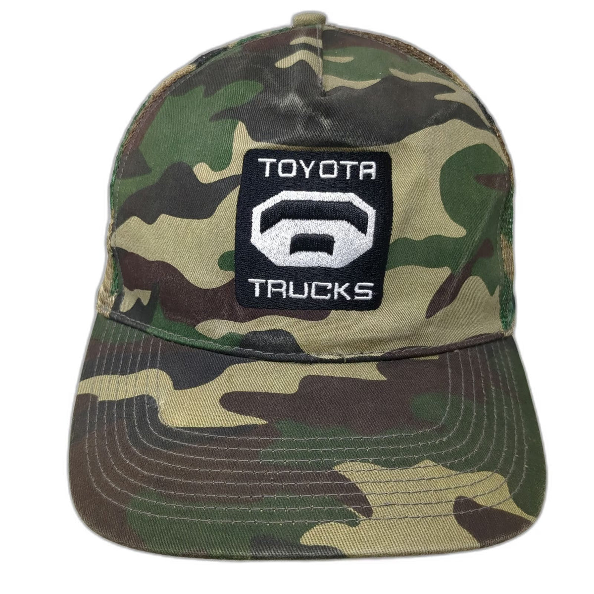 Toyota Trucker Hat Green Camo One Size Mesh Snapback Tundra Pickup Logo Patch