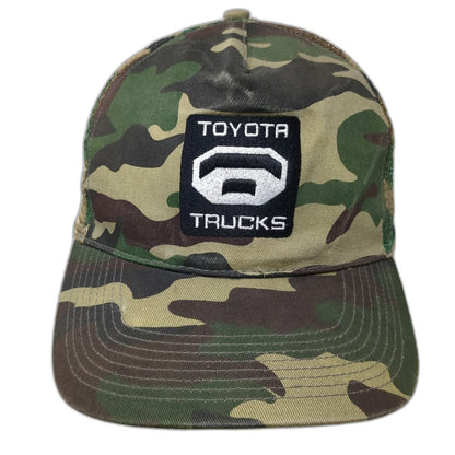 Toyota Trucker Hat Green Camo One Size Mesh Snapback Tundra Pickup Logo Patch