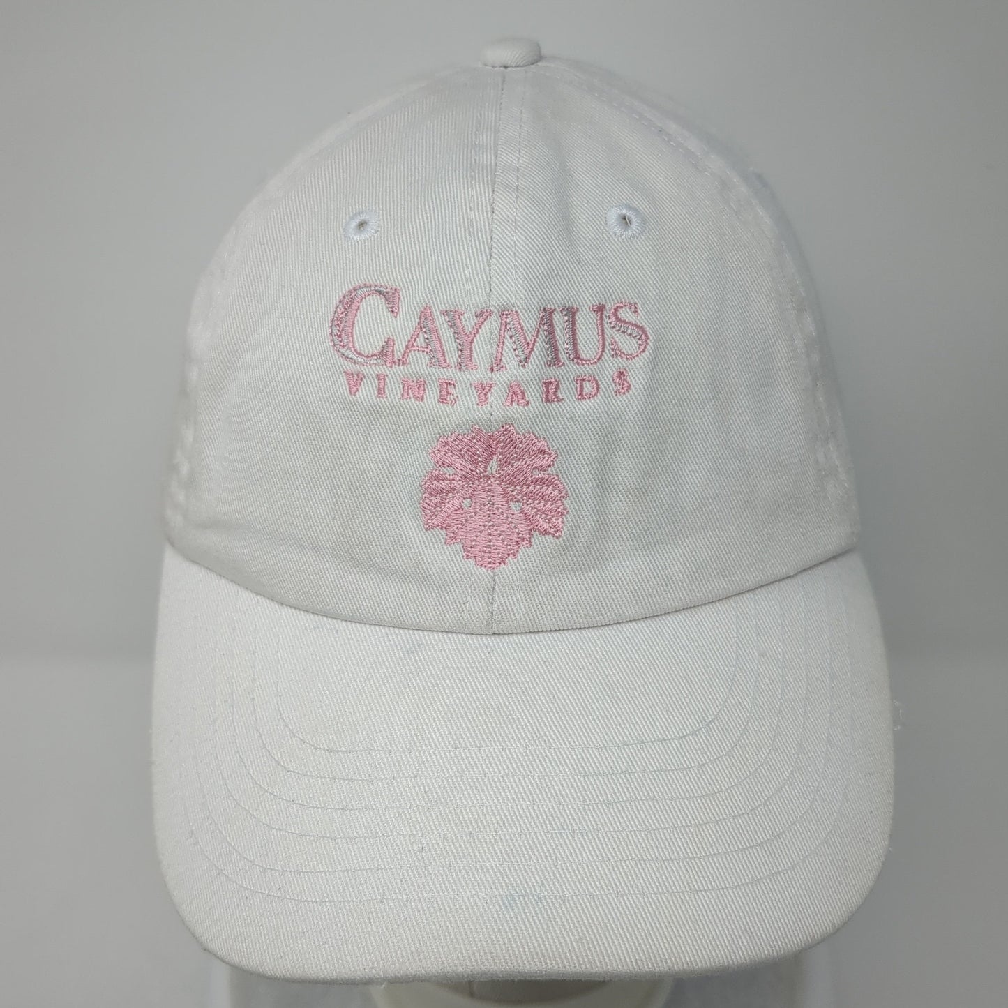 Caymus Vineyards Slideback Baseball Cap White One Size Adjustable Base Camp
