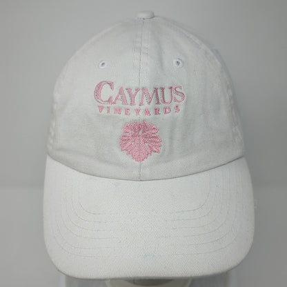 Caymus Vineyards Slideback Baseball Cap White One Size Adjustable Base Camp