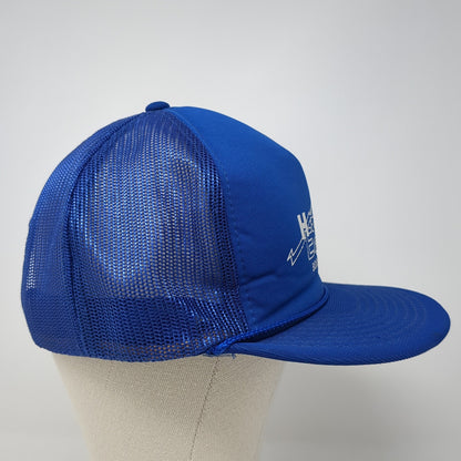 Hetherington Electric Snapback Trucker Hat Blue One Size Mesh Back