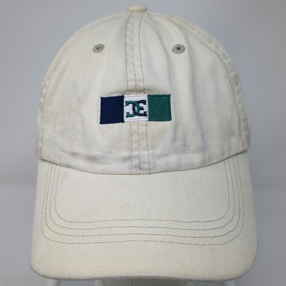 The Shirt Company Baseball Cap Beige Blue Green One Size Leather Strapback Hat