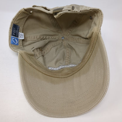 J Crist Gallery Slideback Hat Beige One Size Adjustable Port & Company