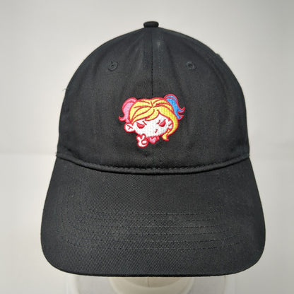 Harley Quinn Slideback Hat Black One Size Adjustable Embroidered Loot Crate