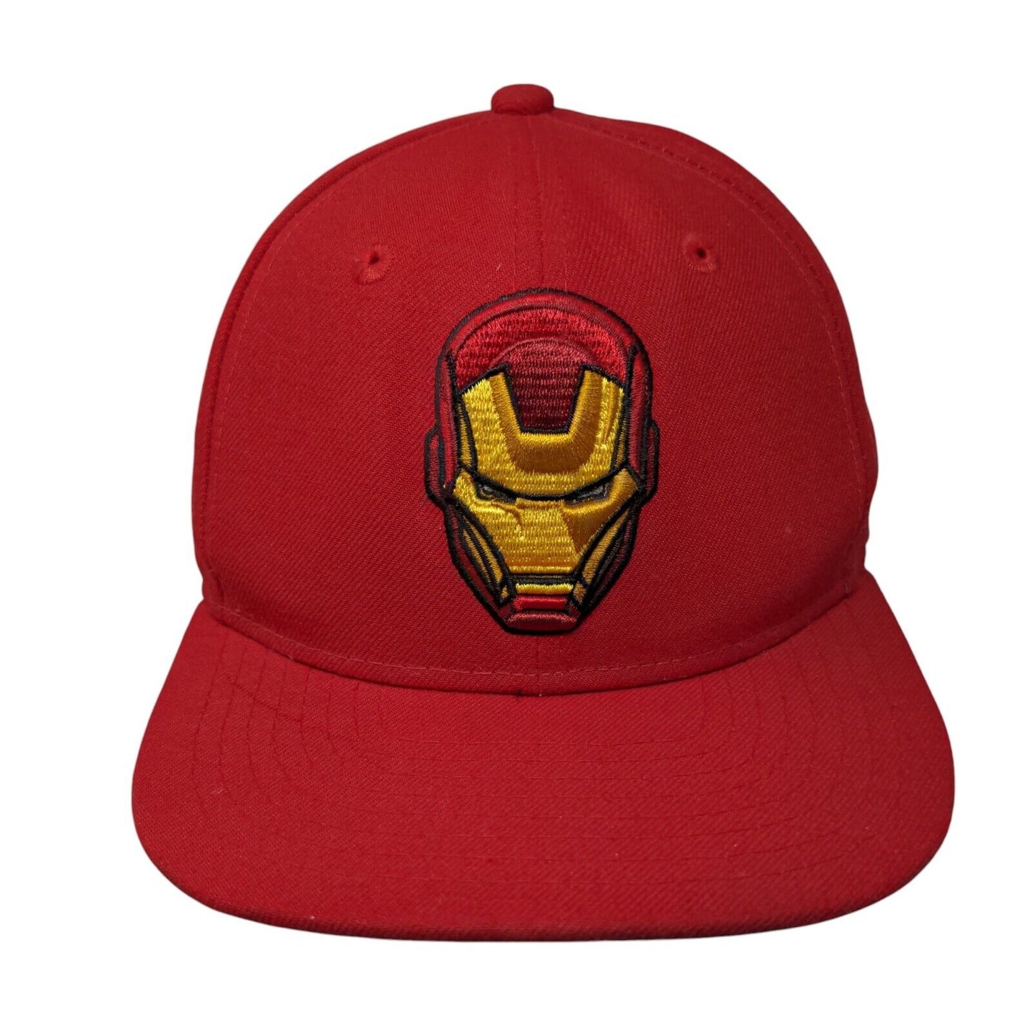 Marvel Iron Man Snapback Hat Red Youth Adjustable Embroidered New Era