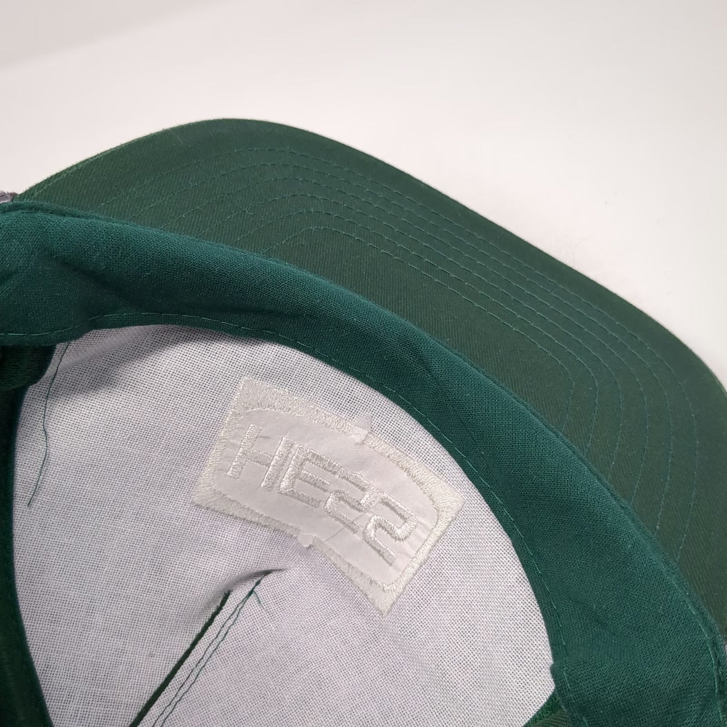 The Sportsman 5 Panel Green Hat One Size Hess Gas Station Logo Rope Snapback