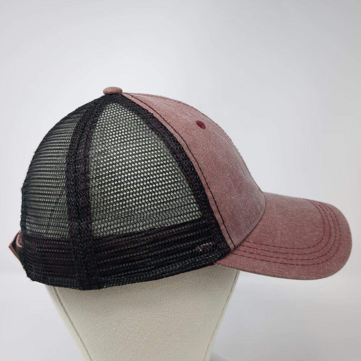 Keds Baseball Cap Red One Size Strapback Mesh Back Adjustable Cotton Blend Hat