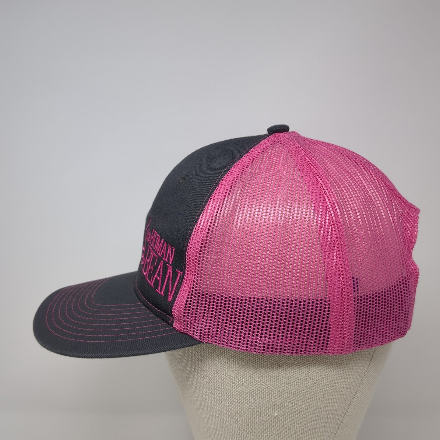 The Human Bean Snapback Trucker Hat Multicolor One Size Mesh Back
