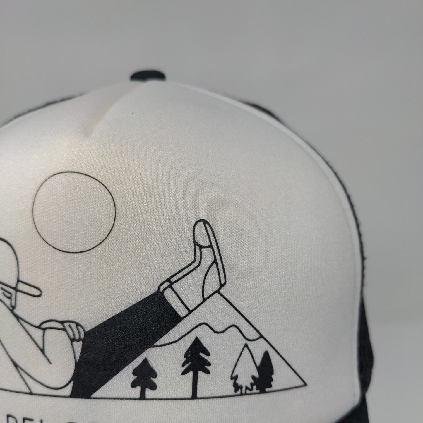 REI Co-op Mountain Climber Snapback Trucker Hat Black OSFA Mesh Back