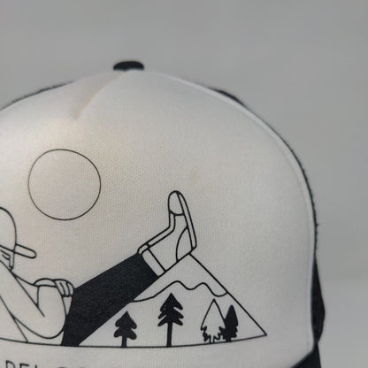 REI Co-op Mountain Climber Snapback Trucker Hat Black OSFA Mesh Back