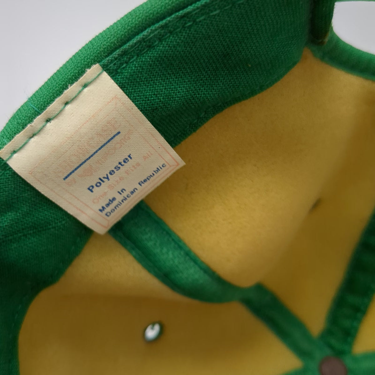 Yupoong 5 Panel Green One Size Hat Snapback Rope Trim John Wayne Pioneer Wagons