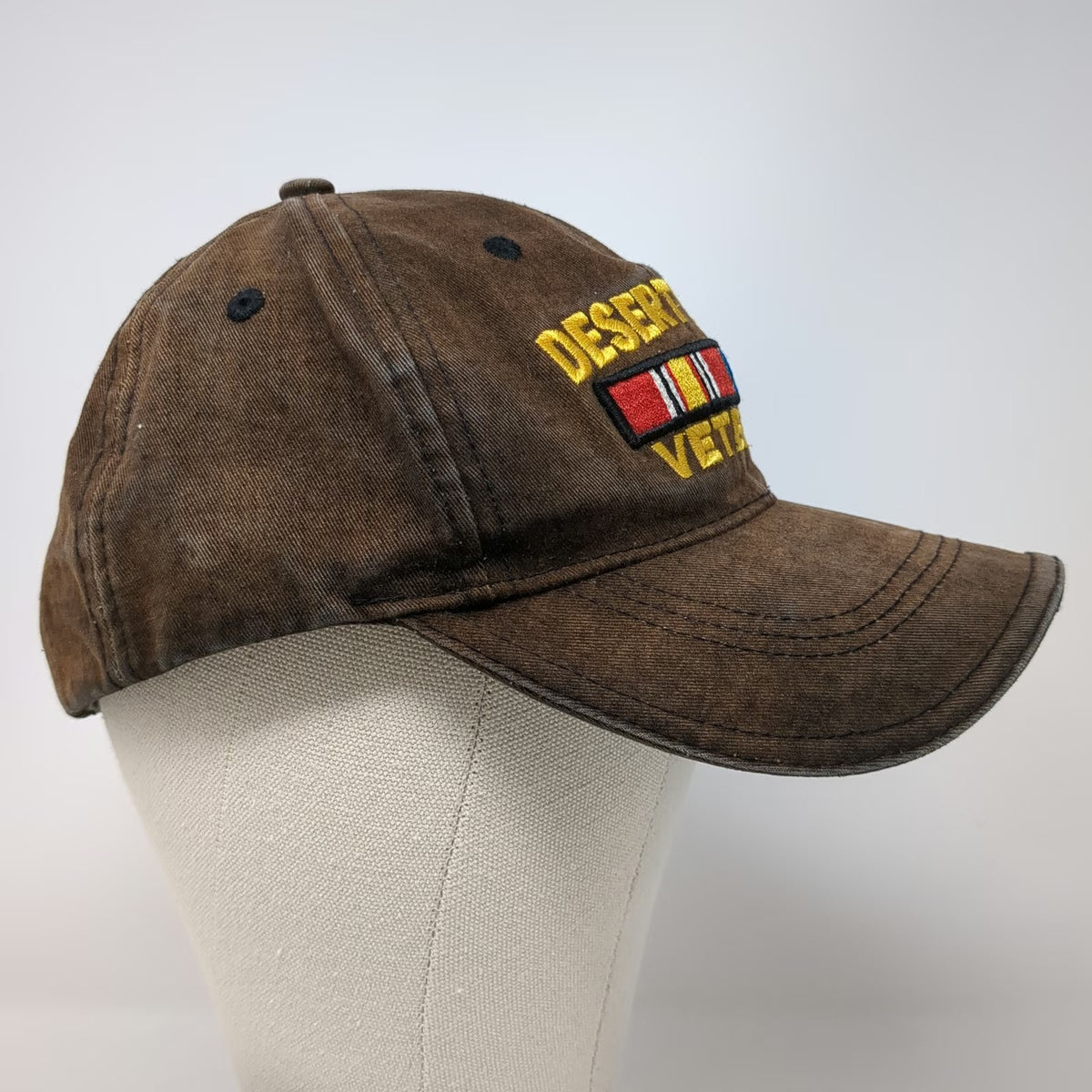 Rothco Baseball Cap Black One Size Desert Storm Veteran Military Ribbon Hat