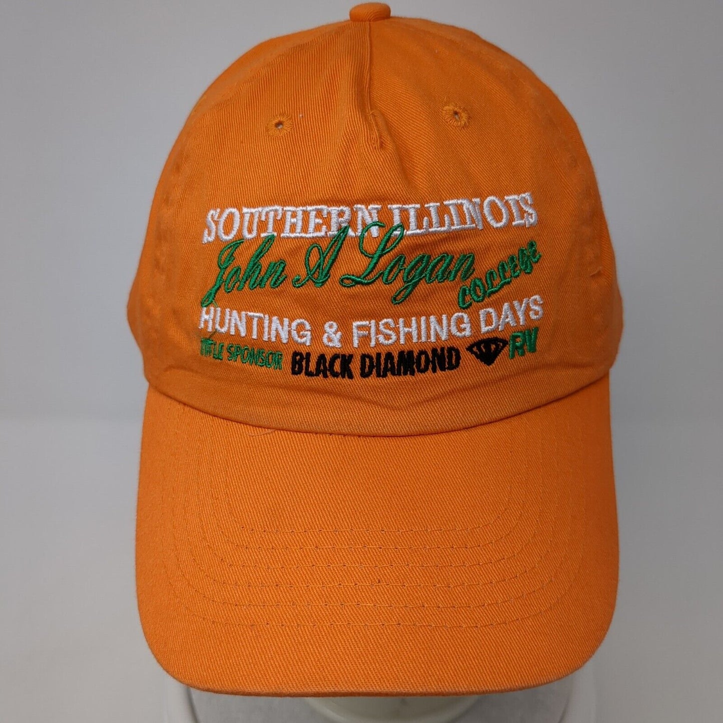 Southern Illinois John A Logan College Black Diamond Strapback Hat Orange OS