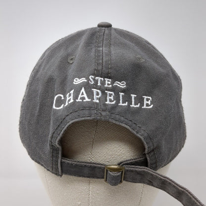 STE Chapelle Slideback Hat Gray One Size Adjustable Embroidered Cap America