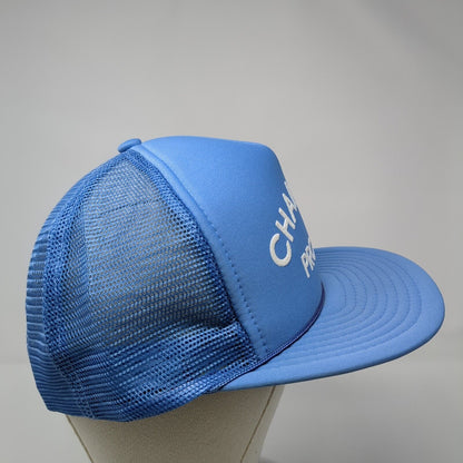 Champion Pro-III Snapback Rope Trucker Hat Blue One Size Mesh Back