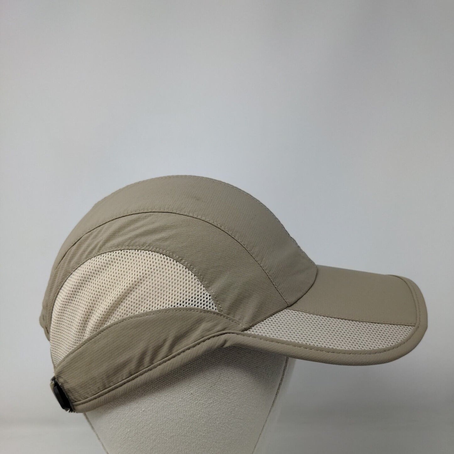 Gadiemkensd Strapback Hat Tan Large Adjustable Mesh Trim Embroidered