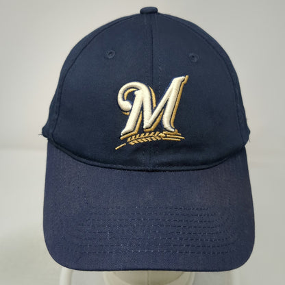 Milwaukee Brewers MLB Outdoor Baseball Cap Blue One Size OSFM Logo Strapback Hat