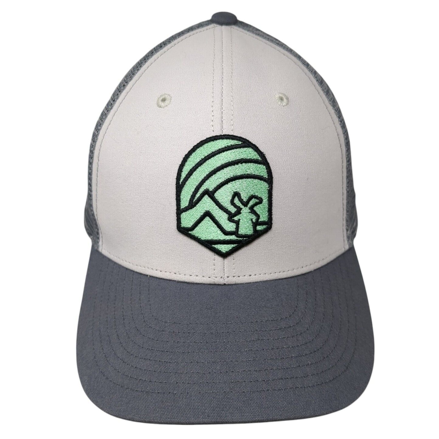 Dutch Bros Coffee Snapback Trucker Hat Gray One Size Adjustable Mesh Back