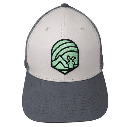 Dutch Bros Coffee Snapback Trucker Hat Gray One Size Adjustable Mesh Back