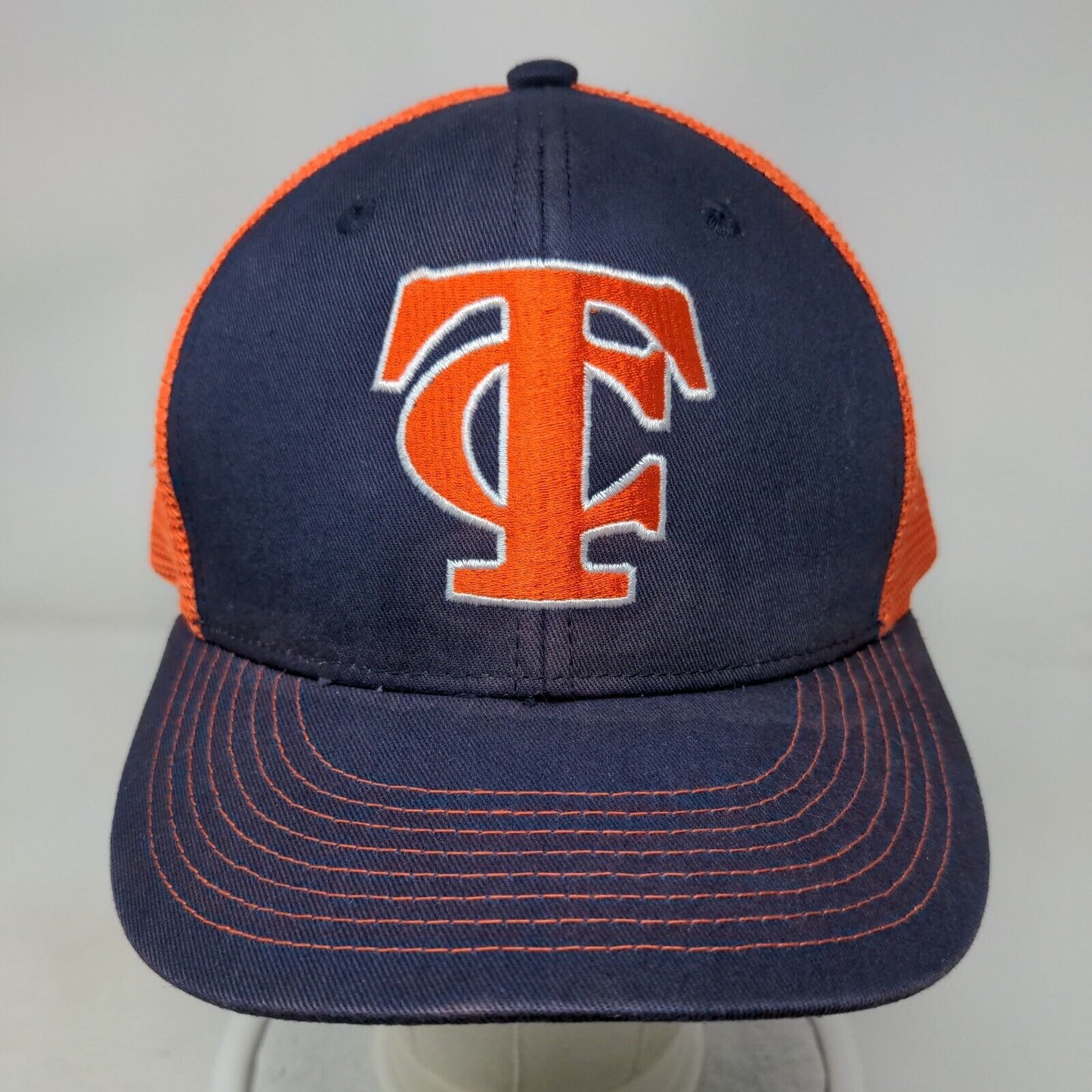 Clemson Tigers Snapback Mesh Back Trucker Hat Blue Orange OS Embroidered NCAA