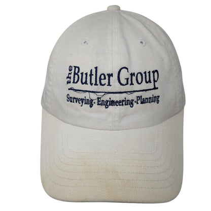 The Butler Group Slideback Hat Beige One Size Adjustable Embroidered