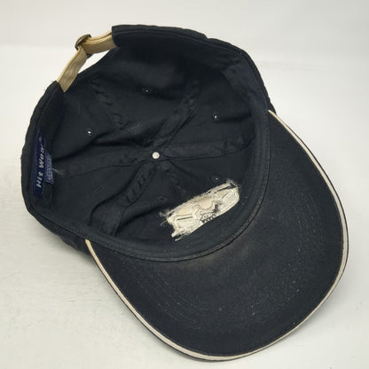 Hit Wear Baseball Cap Black One Size Skeleton Baffles Railroad Slideback Hat