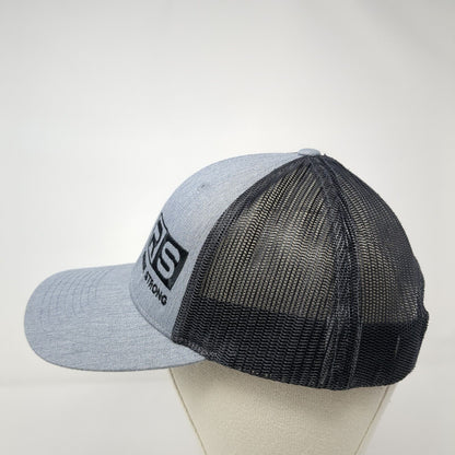 Reese Strong Snapback Trucker Hat Gray M/L Mesh Back Richardson 6 Panel