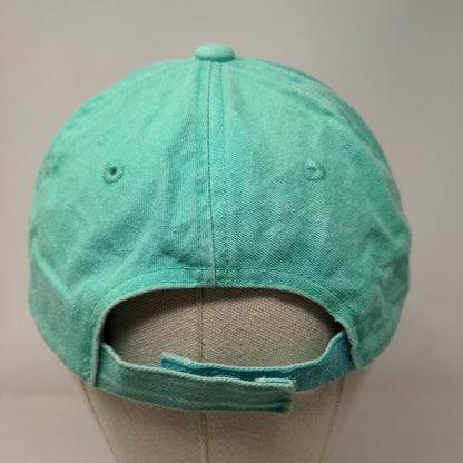 Sea Turtle Crab Island Strapback Hat Bluish-Green OSFM Destin Florida