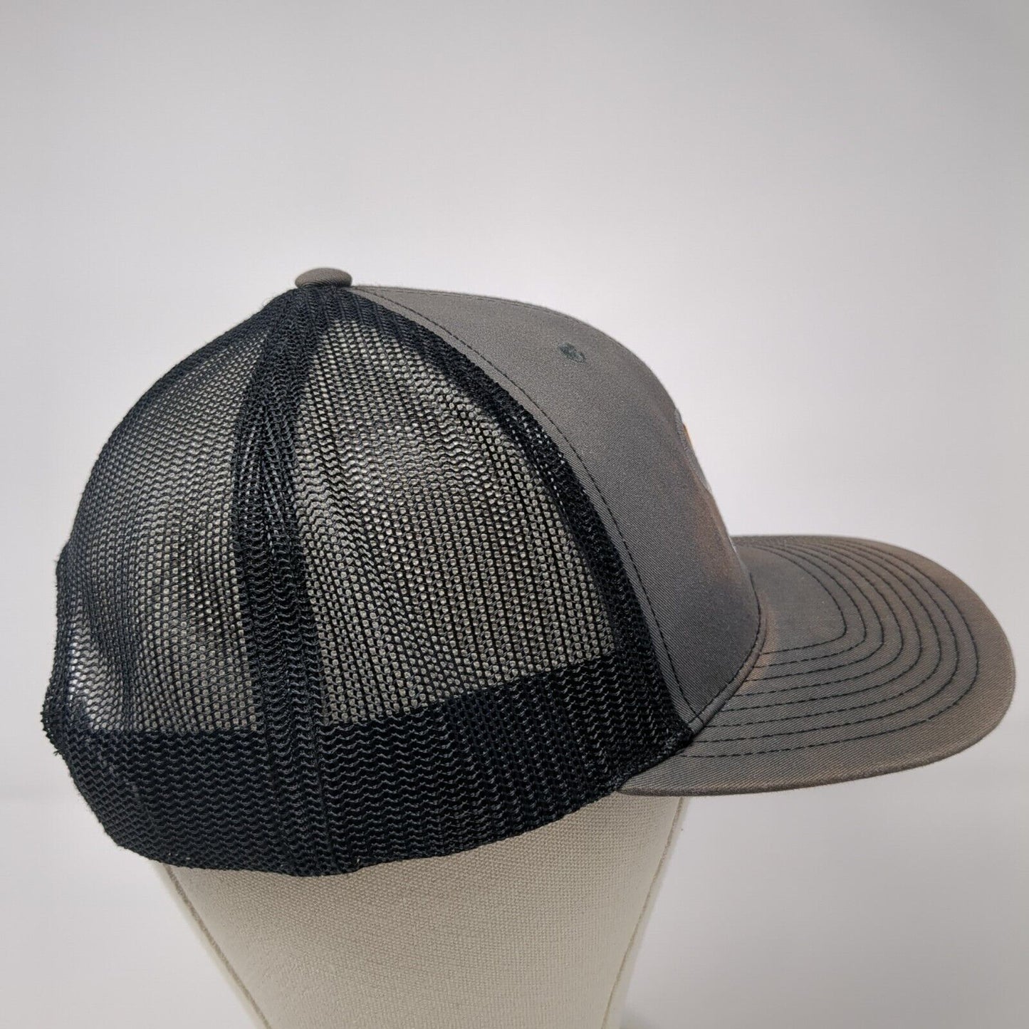 Quanta Snapback Trucker Hat Gray One Size Mesh Back Richardson 6 Panel