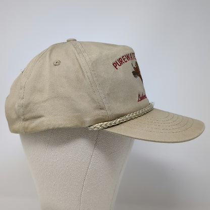 Kkapz 5 Panel Beige One Size Purewater Game Pheasant Rope Snapback Hat Hunting