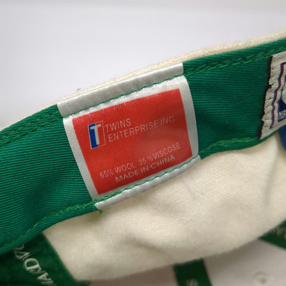 Seattle SuperSonics NBA Twins Enterprise Cap Green Yellow White 7 1/2 Fitted