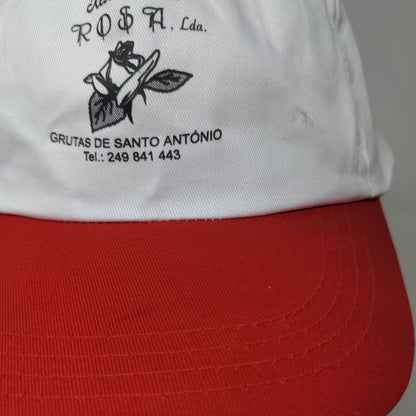 Restaurante Rosa Grutas De Santo Antonio Strapback Hat White One Size Colorblock