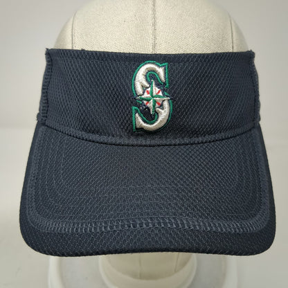 Seattle Mariners MLB New Era Visor Blue M Mesh Fitted Performance On-Field Hat