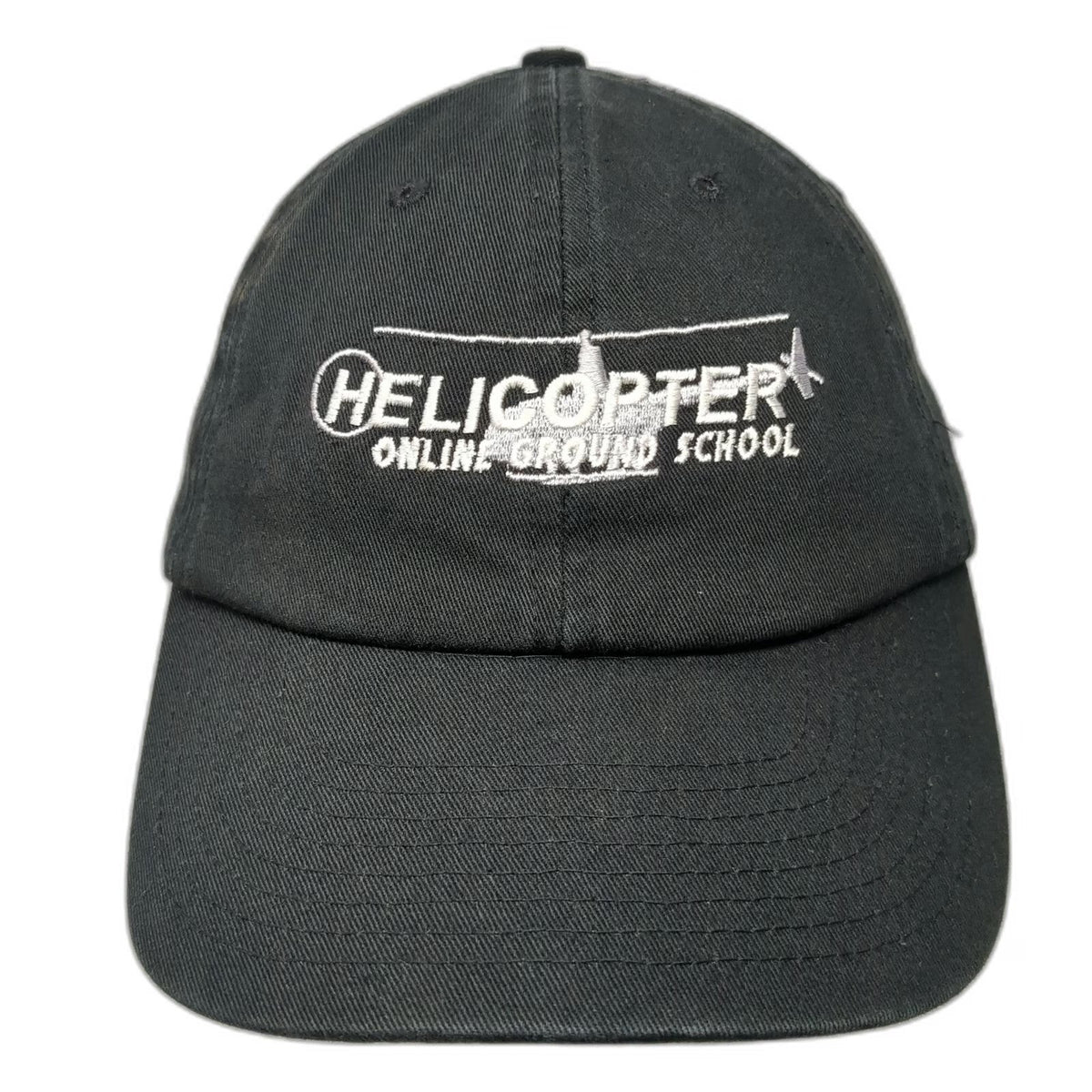 Bayside Baseball Cap Black One Size Helicopter Online Ground School USA Made Hat