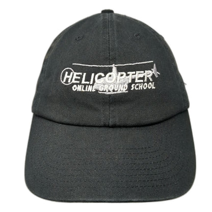 Bayside Baseball Cap Black One Size Helicopter Online Ground School USA Made Hat