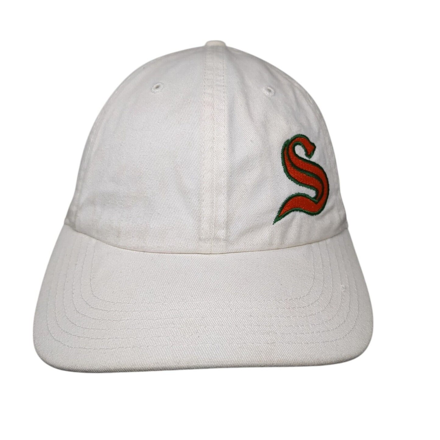 Letter S Slideback Hat White One Size Solid Embroidered Richardson