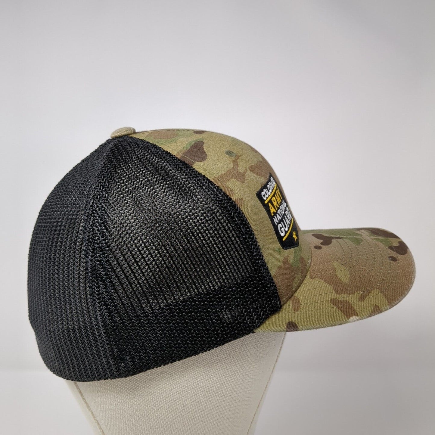Colorado Army National Guard Fitted Mesh Back Trucker Hat Camo One Size