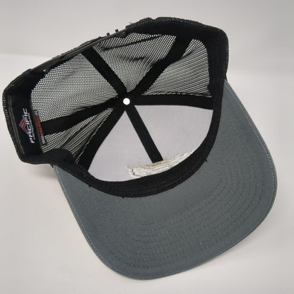 Pacific Headwear Snapback Trucker Hat Gray One Size Adjustable Mesh Back