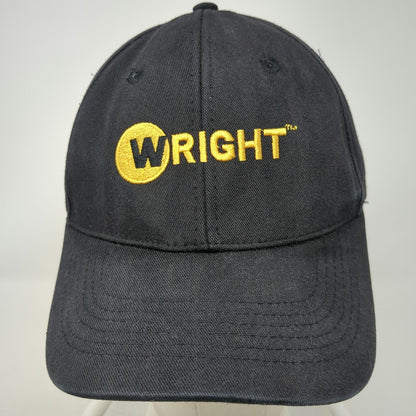 Wright Manufacturing Baseball Cap Black One Size Embroidered Strapback Hat Mower