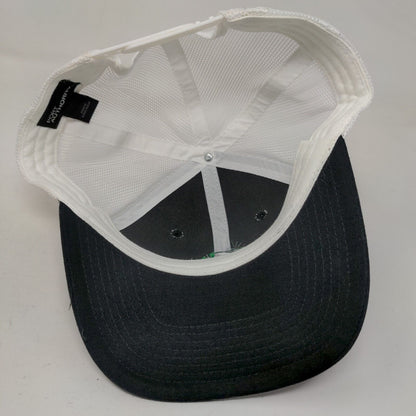 ZLL Snapback Trucker Hat Black One Size Embroidered Mesh Back Port Authority