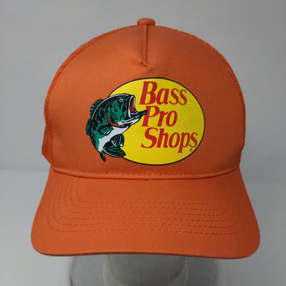 Bass Pro Shops Snapback Trucker Hat Orange OSFM Adjustable Mesh Gone Fishing