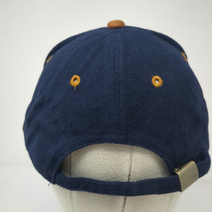 Otto 5 Panel Blue Hat One Size Cotton Twill Ranch Antlers Slideback Buckle Logo